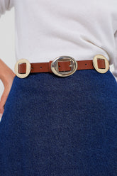 Brown Western Buckle Belt